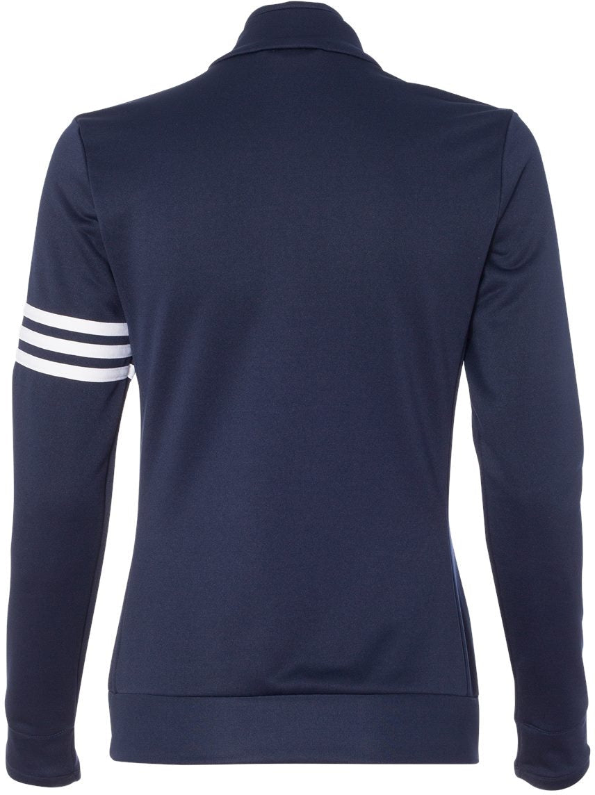 no-logo Adidas Ladies ClimaLite 3-Stripes French Terry Quarter Zip Pullover-Ladies Layering-Adidas-Thread Logic