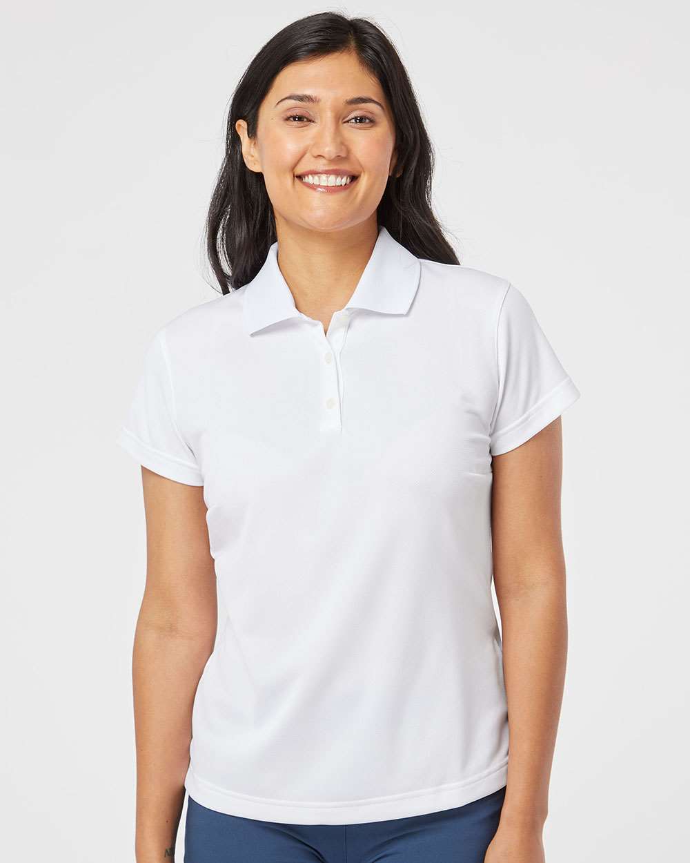 no-logo Adidas Ladies Climalite Basic Polo Shirt -Ladies Polos-Adidas-Thread Logic
