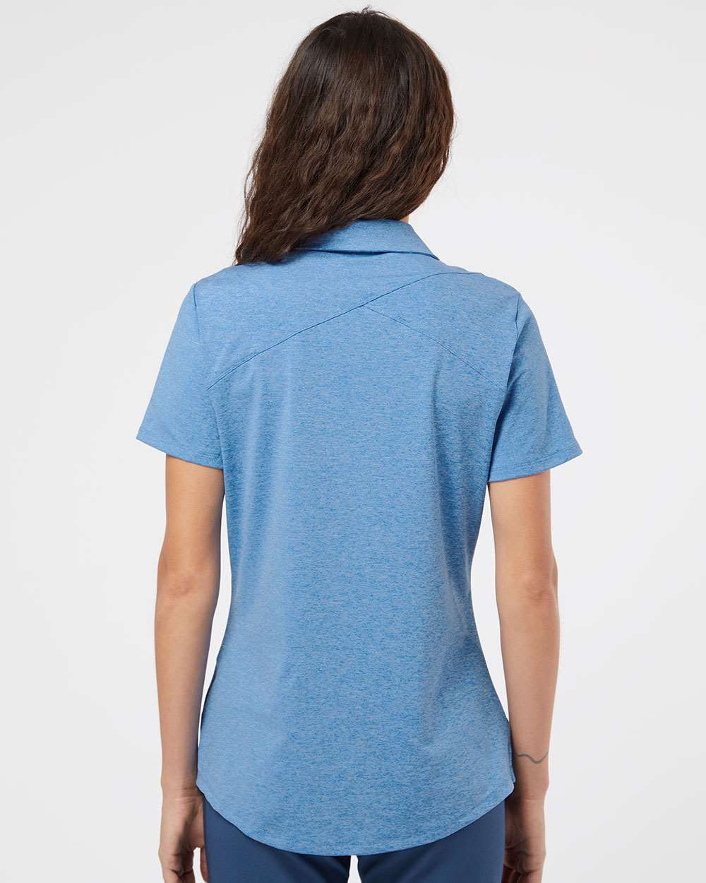 no-logo Adidas Ladies Floating 3-Stripes Sport Shirt-Ladies Polos-Adidas-Thread Logic