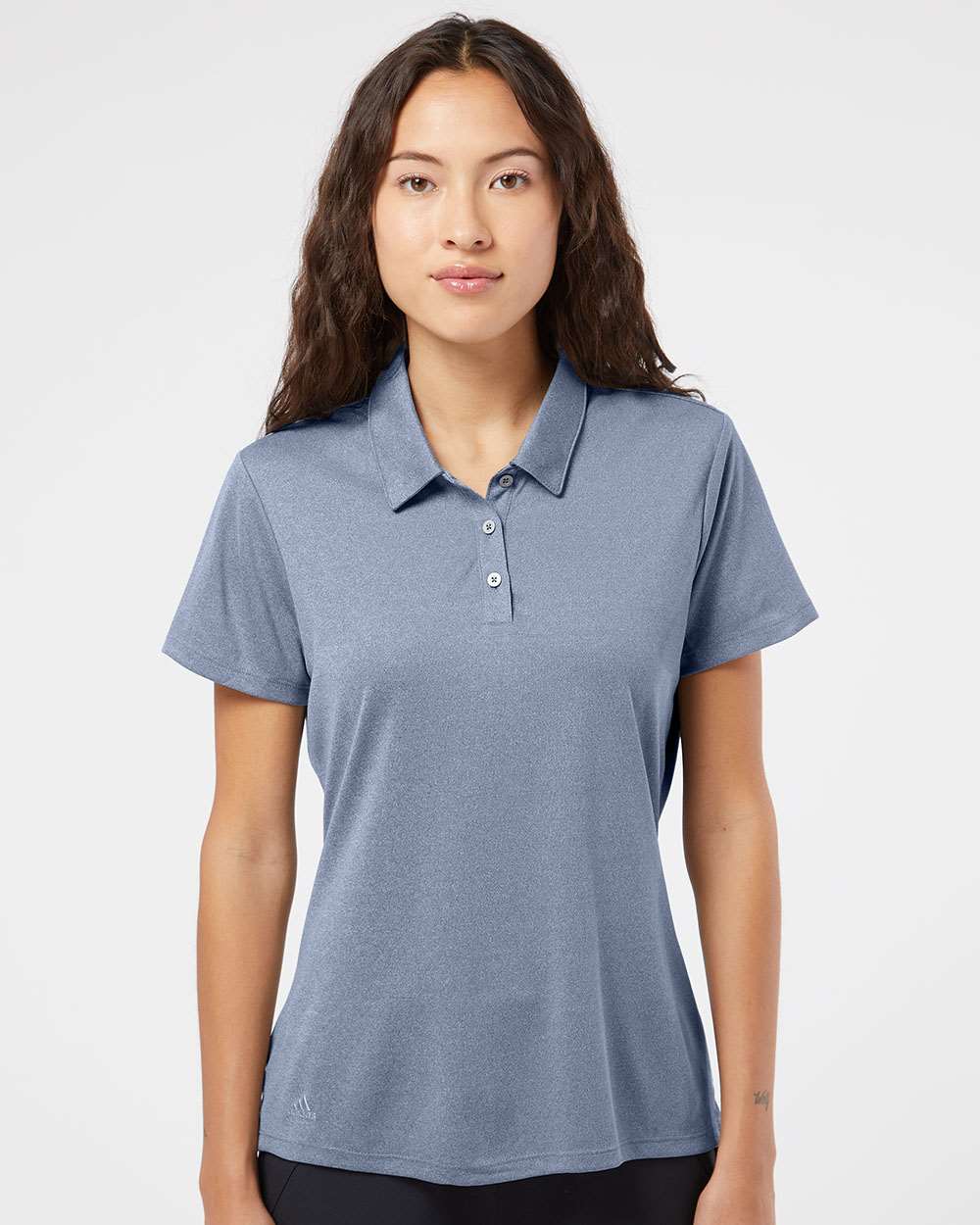no-logo Adidas Ladies Heathered Polo-Ladies Polos-Adidas-Thread Logic