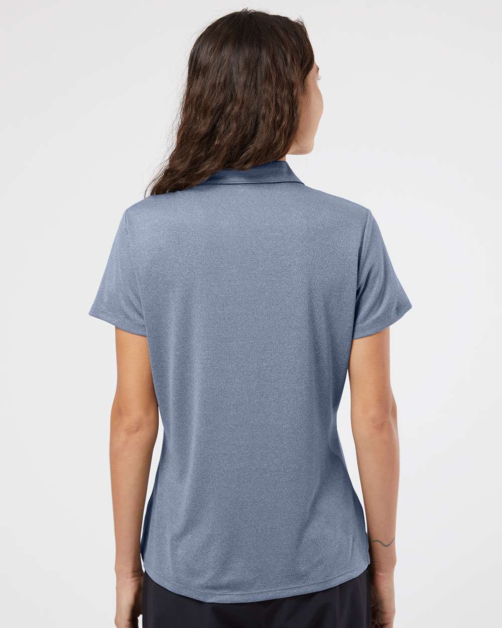 no-logo Adidas Ladies Heathered Polo-Ladies Polos-Adidas-Thread Logic