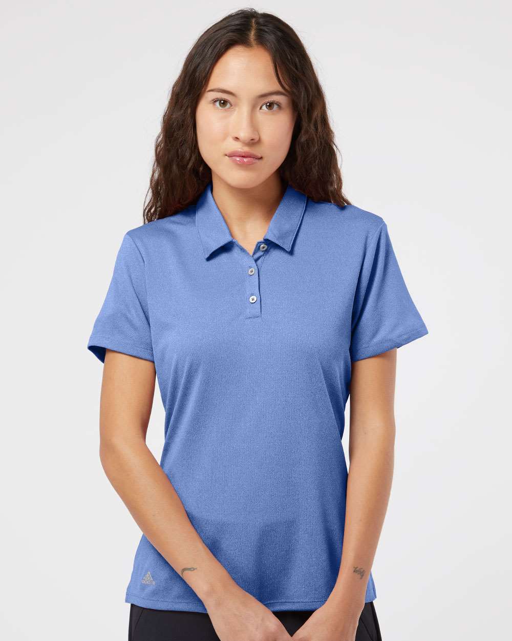 no-logo Adidas Ladies Heathered Polo-Ladies Polos-Adidas-Thread Logic