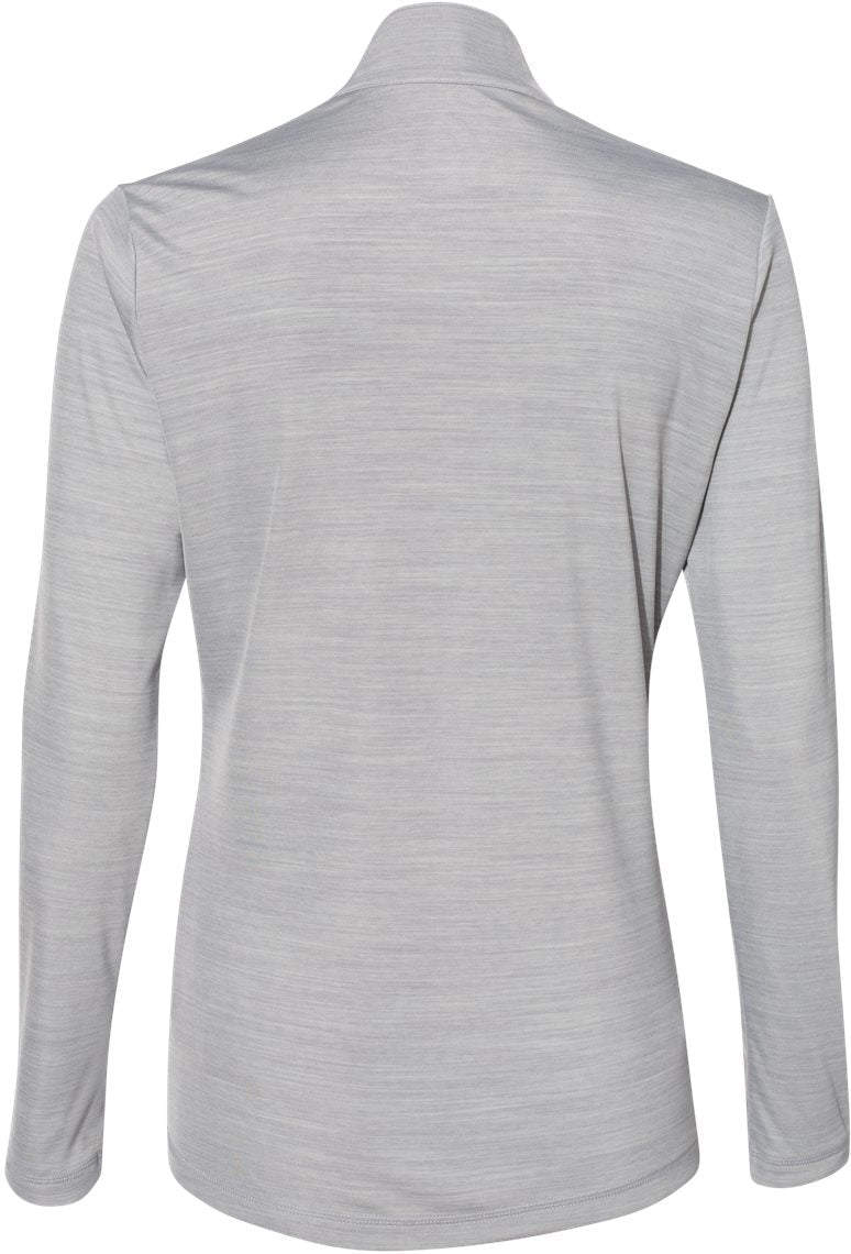 no-logo Adidas Ladies Lightweight Mélange QuarterZip Pullover-Ladies Layering-Adidas-Thread Logic