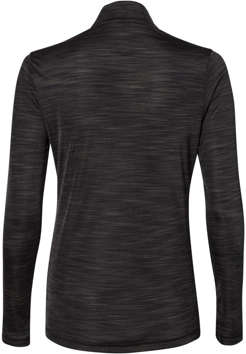 no-logo Adidas Ladies Lightweight Mélange QuarterZip Pullover-Ladies Layering-Adidas-Thread Logic