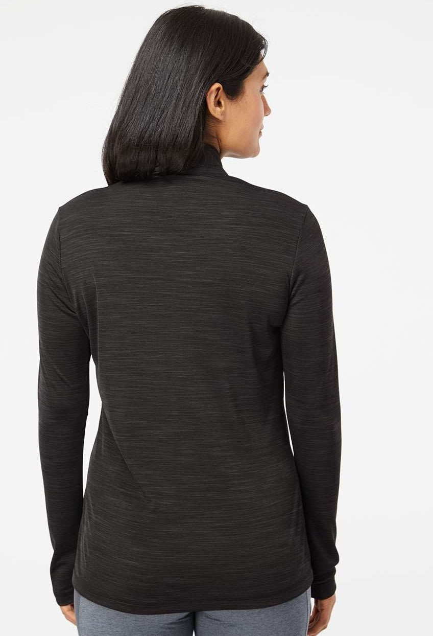 no-logo Adidas Ladies Lightweight Mélange QuarterZip Pullover-Ladies Layering-Adidas-Thread Logic