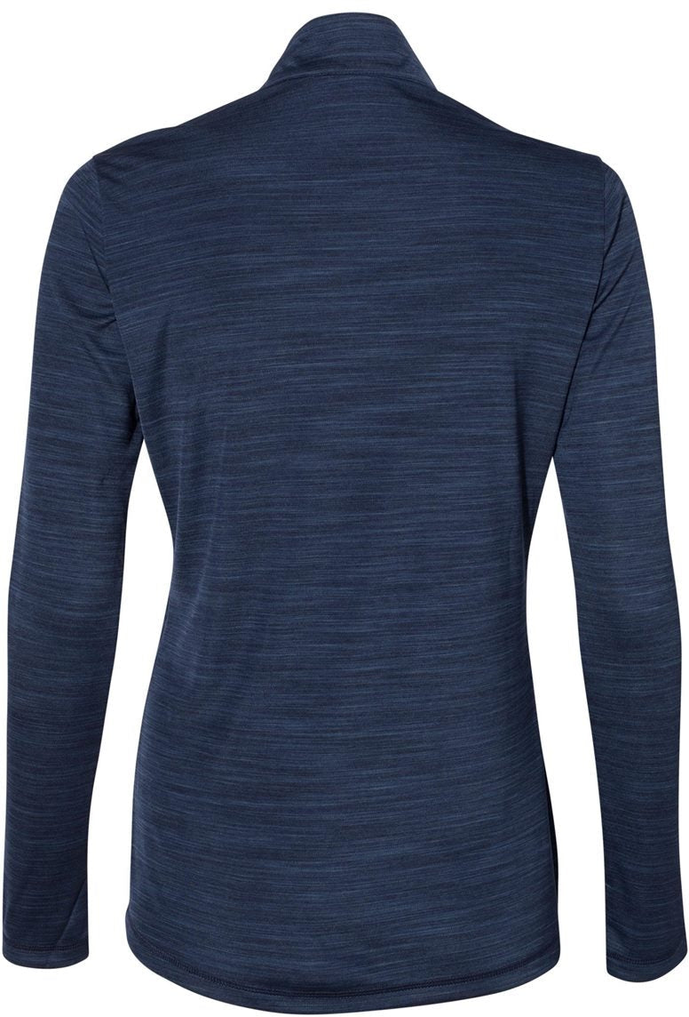 no-logo Adidas Ladies Lightweight Mélange QuarterZip Pullover-Ladies Layering-Adidas-Thread Logic