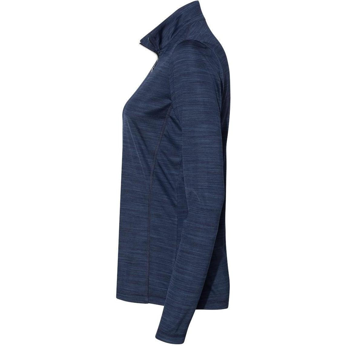 no-logo Adidas Women's Lightweight Mélange QuarterZip Pullover-Quarter Zips-Adidas-Thread Logic