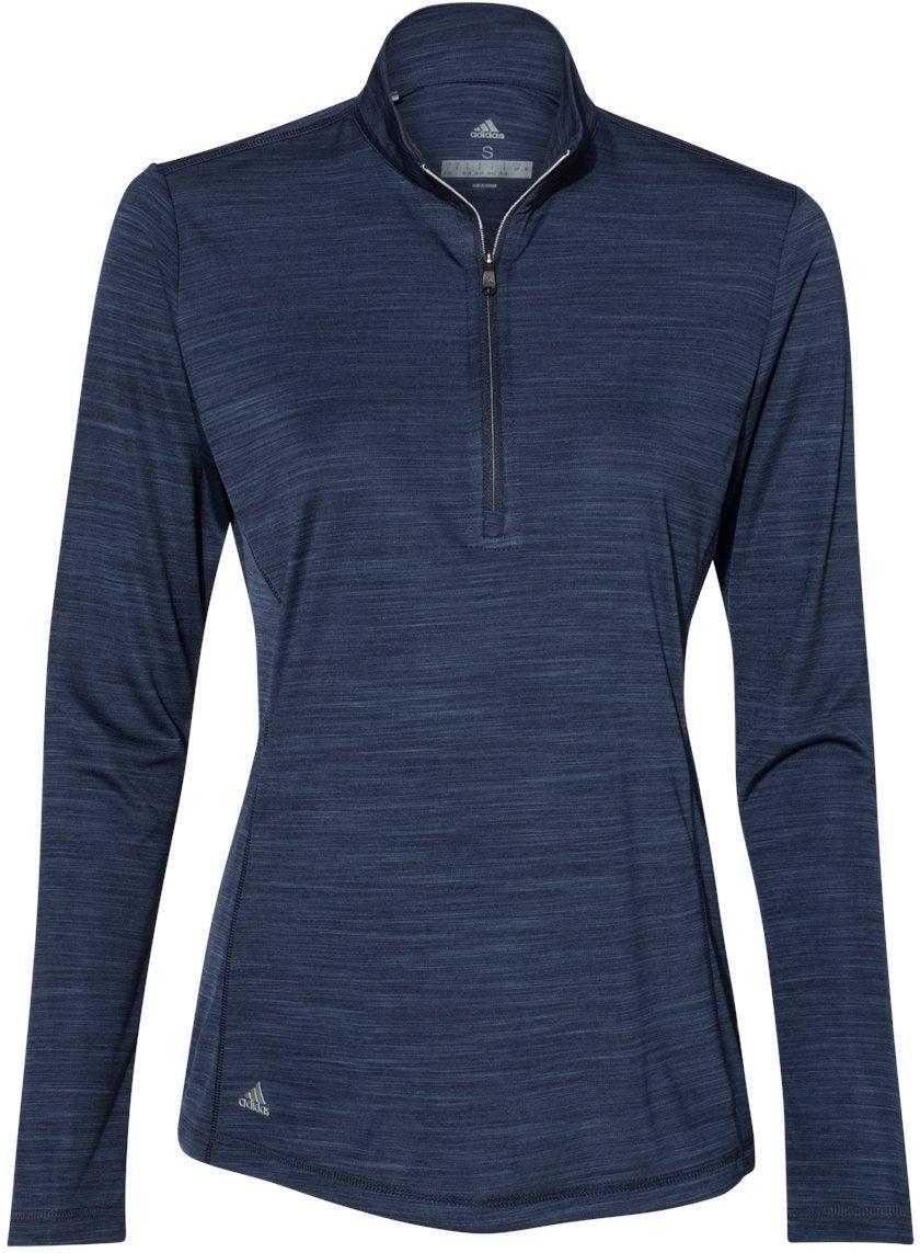 Adidas Ladies Lightweight Mélange QuarterZip Pullover