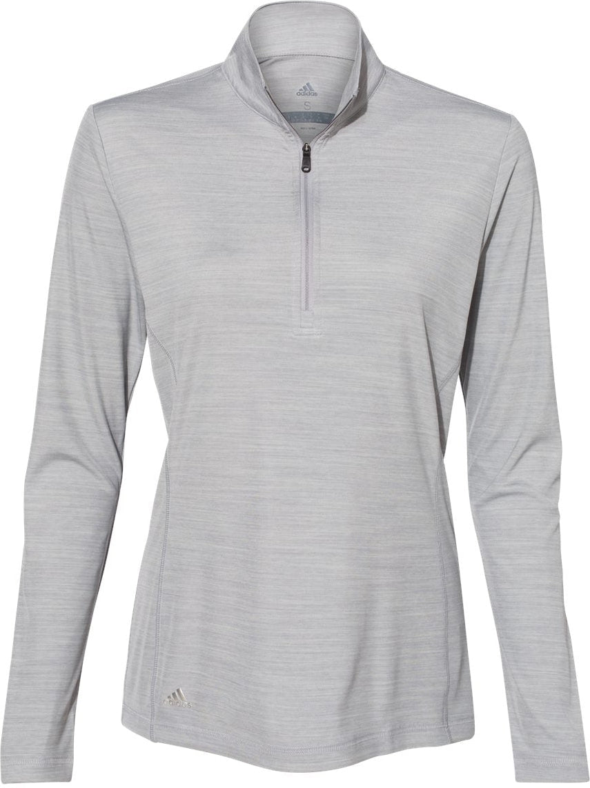 Adidas Ladies Lightweight Mélange QuarterZip Pullover