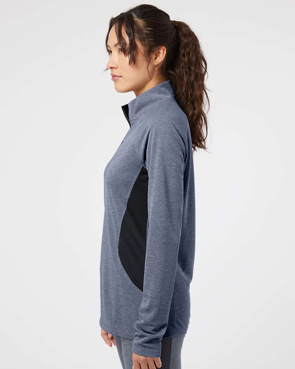 no-logo Adidas Ladies Lightweight QuarterZip Pullover-Ladies Layering-Adidas-Thread Logic