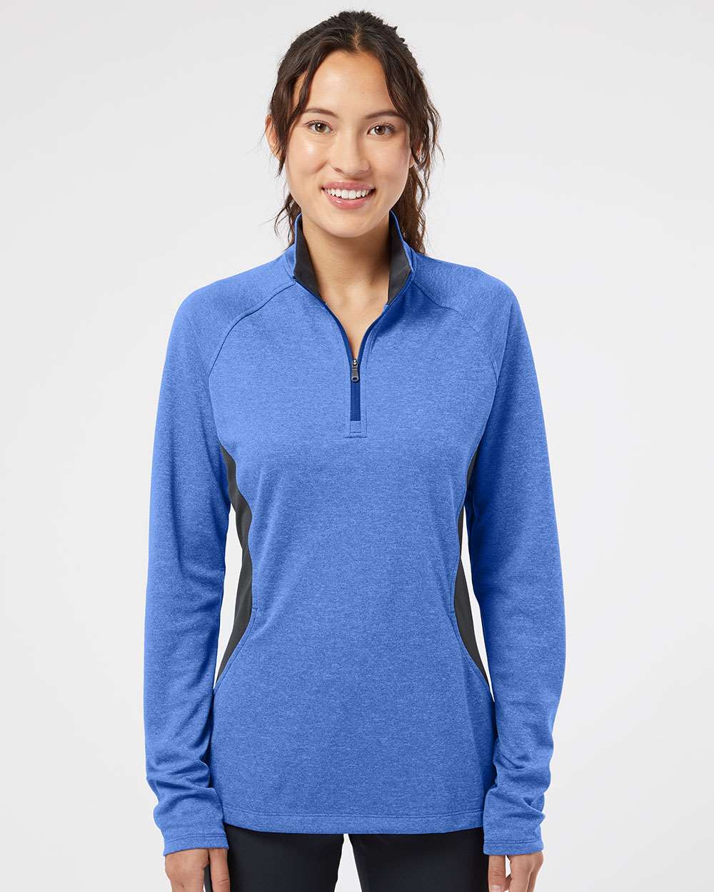 no-logo Adidas Ladies Lightweight QuarterZip Pullover-Ladies Layering-Adidas-Thread Logic