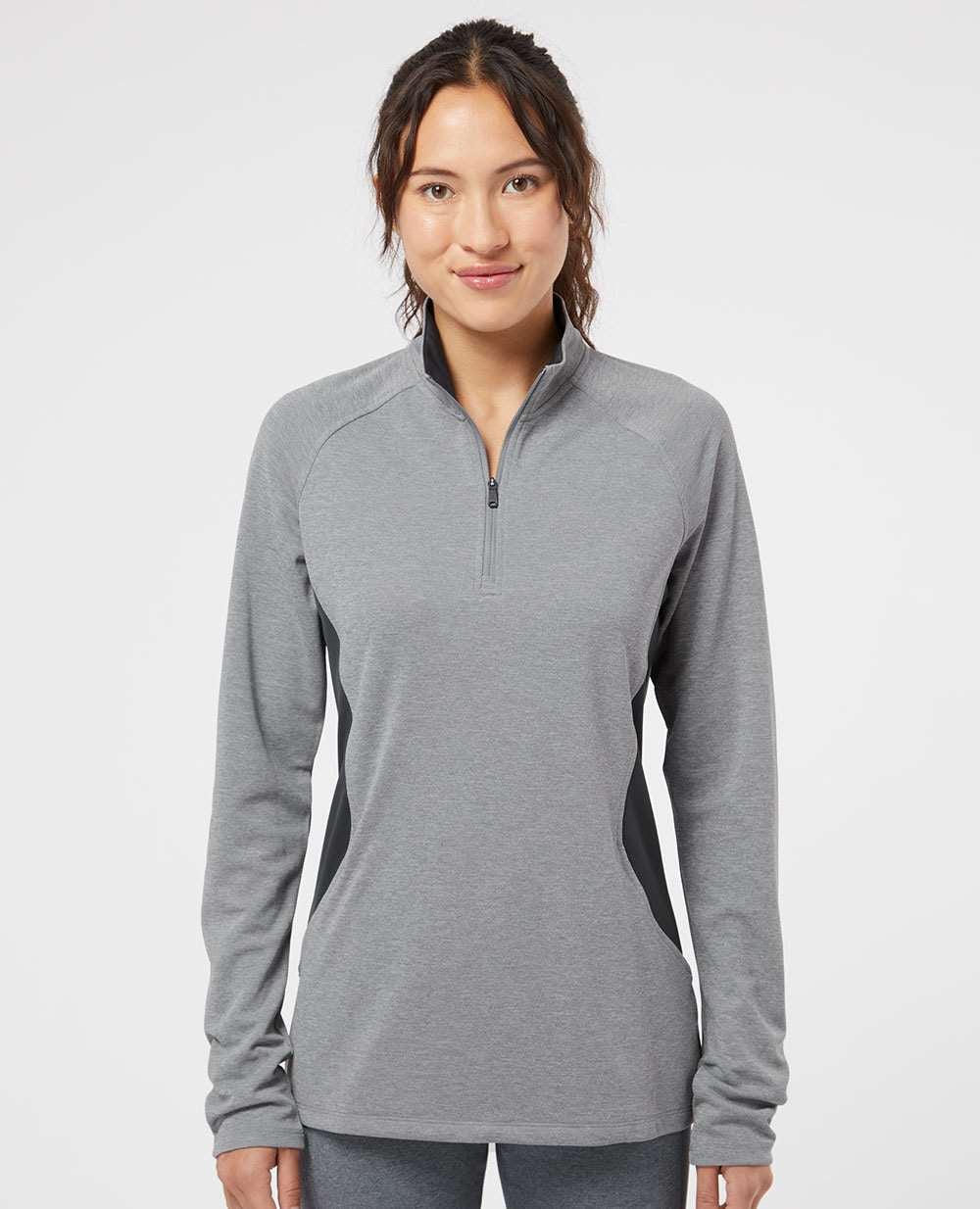 no-logo Adidas Ladies Lightweight QuarterZip Pullover-Ladies Layering-Adidas-Thread Logic
