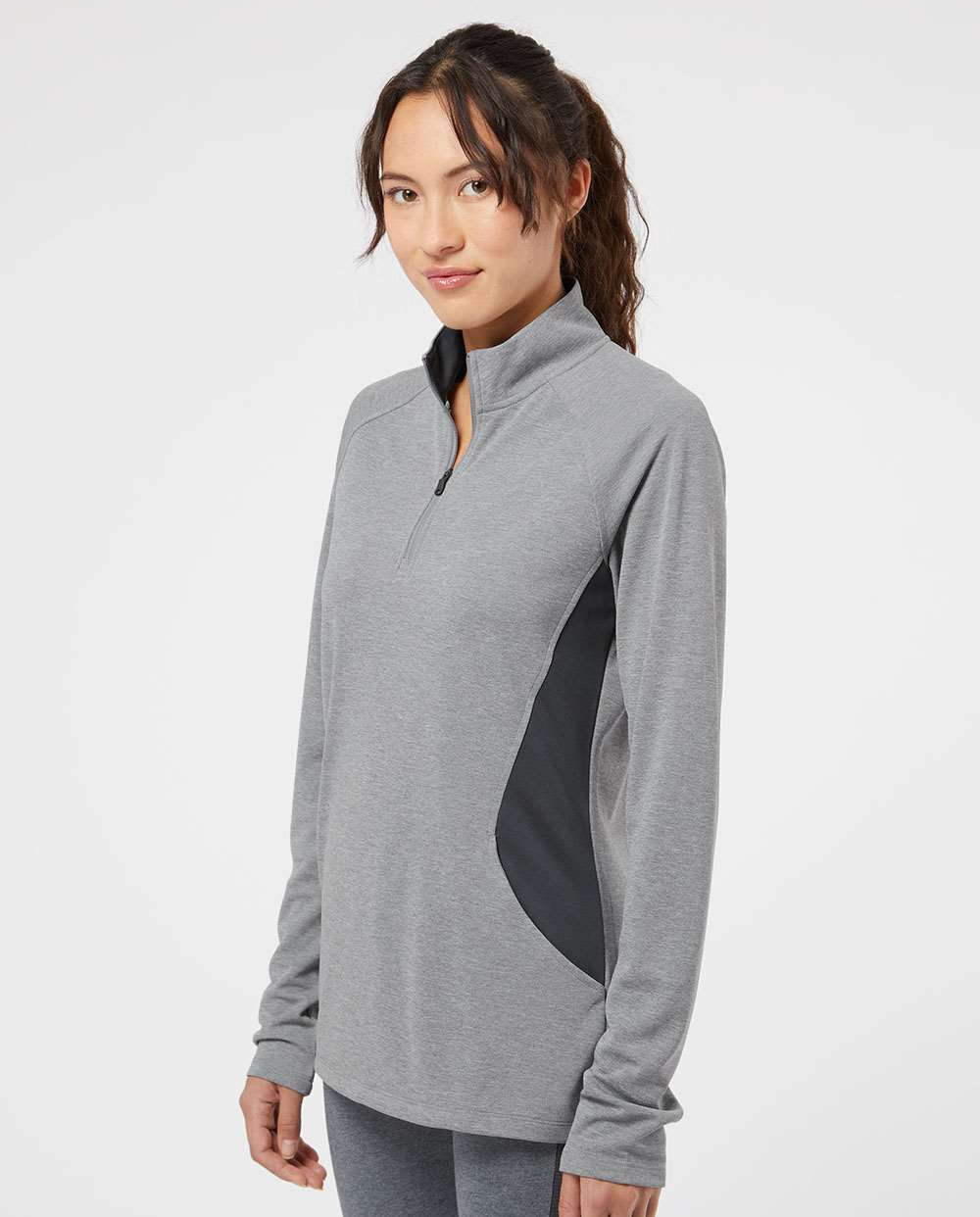 no-logo Adidas Ladies Lightweight QuarterZip Pullover-Ladies Layering-Adidas-Thread Logic