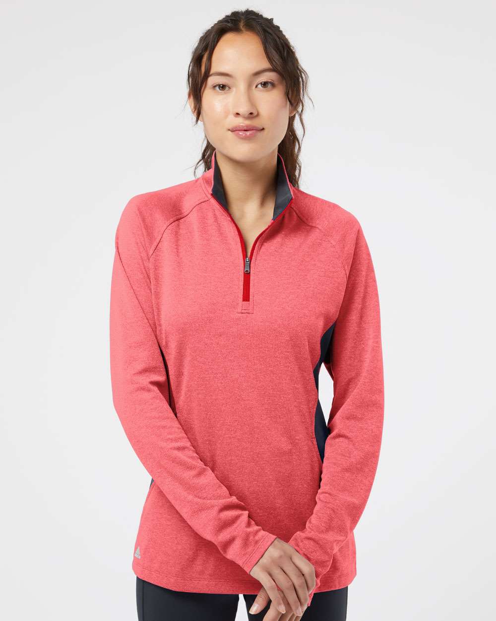 no-logo Adidas Ladies Lightweight QuarterZip Pullover-Ladies Layering-Adidas-Thread Logic