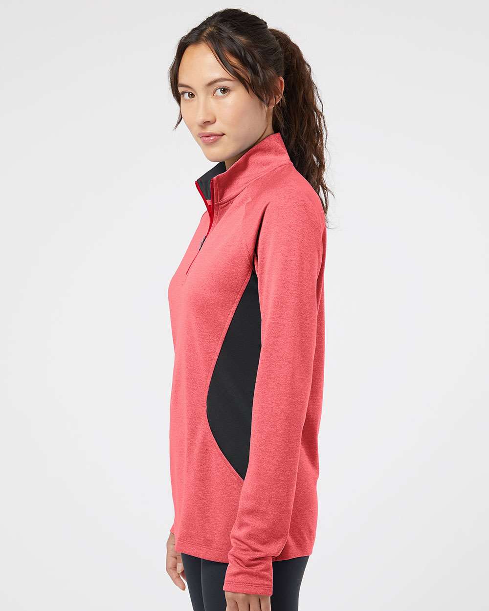 no-logo Adidas Ladies Lightweight QuarterZip Pullover-Ladies Layering-Adidas-Thread Logic