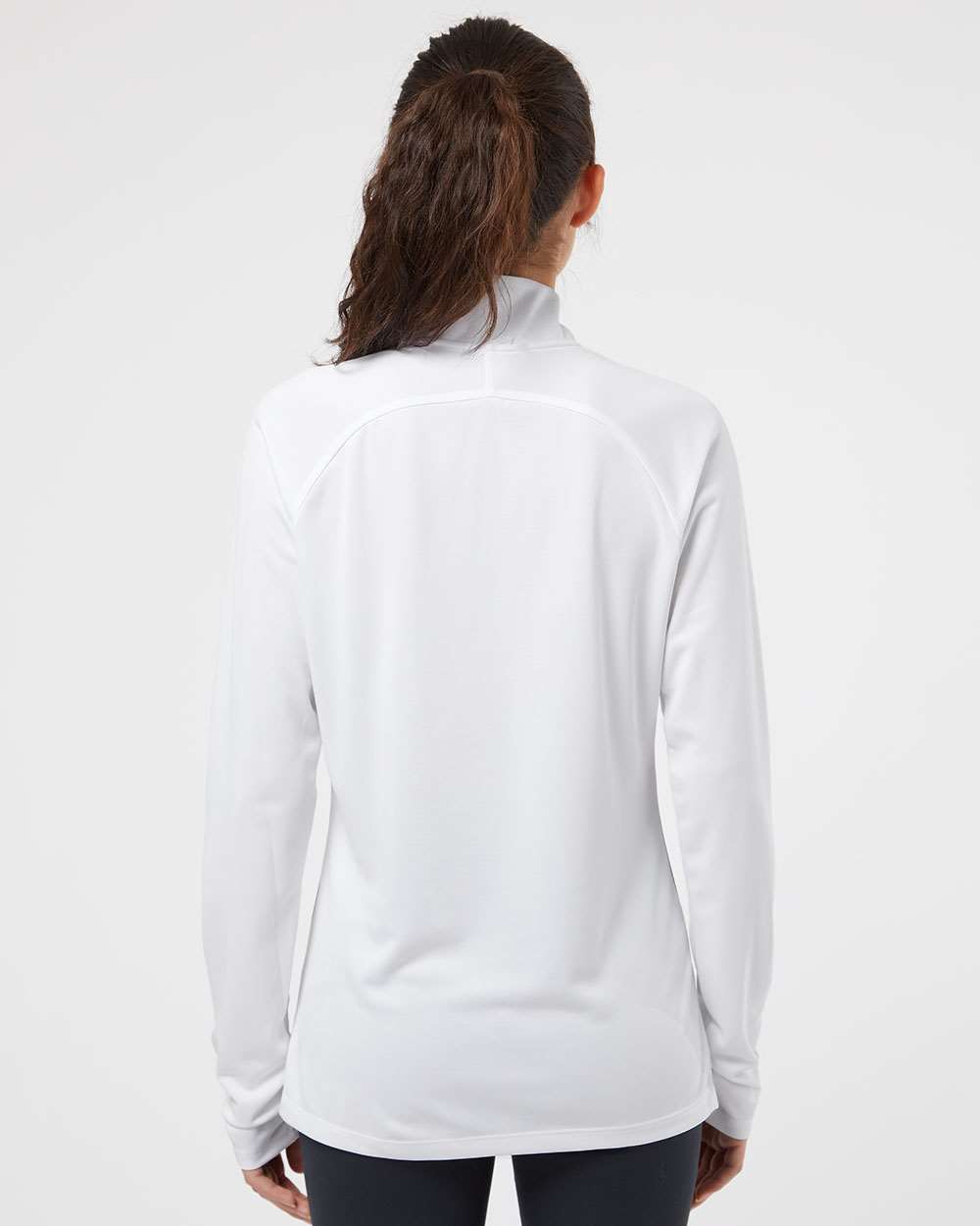no-logo Adidas Ladies Lightweight QuarterZip Pullover-Ladies Layering-Adidas-Thread Logic