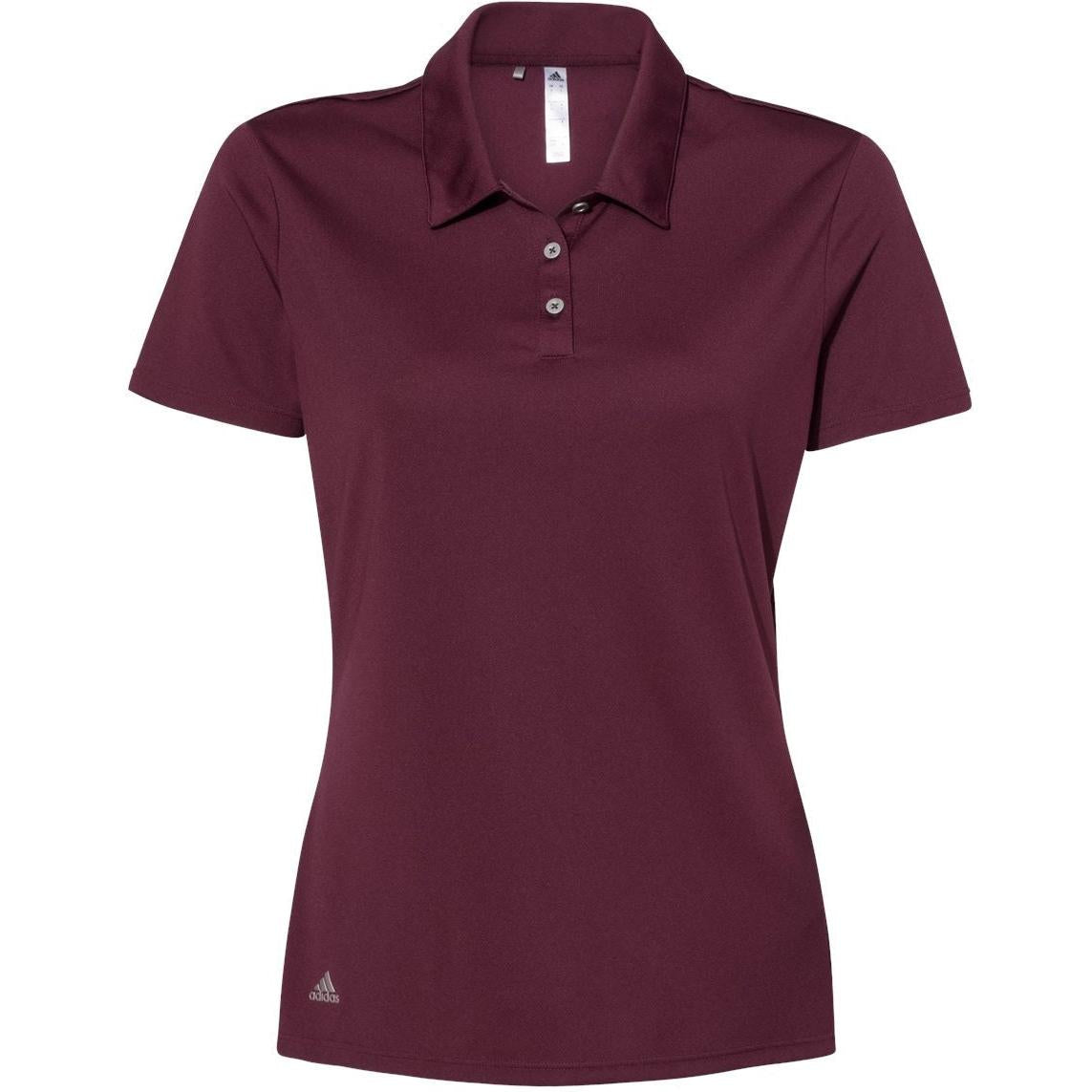 logo-left Adidas Women's Performance Polo-Ladies Polos-Adidas-Maroon-S-Thread Logic