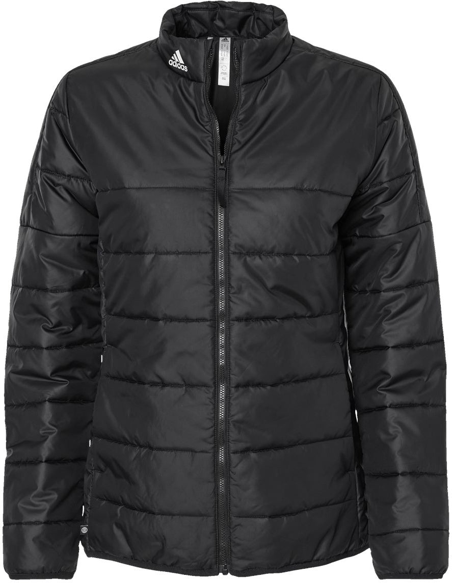 Adidas Ladies Puffer Jacket-Apparel-Adidas-Black-S-Thread Logic