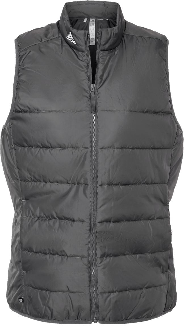 Adidas Ladies Puffer Vest-Apparel-Adidas-Grey Five-S-Thread Logic