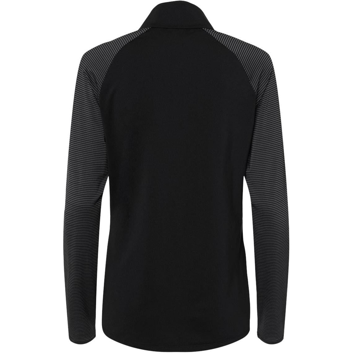 no-logo Adidas Ladies Stripe Block Quarter-Zip Pullover-Athletics-Adidas-Thread Logic