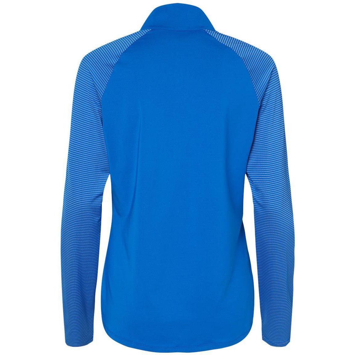 no-logo Adidas Ladies Stripe Block Quarter-Zip Pullover-Athletics-Adidas-Thread Logic
