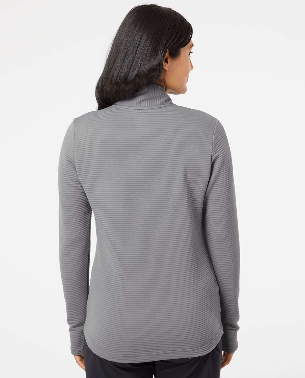 no-logo Adidas Ladies Textured Full-Zip Jacket-Fleece-Adidas-Thread Logic