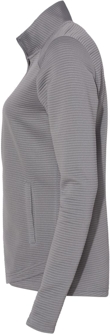 no-logo Adidas Ladies Textured Full-Zip Jacket-Fleece-Adidas-Thread Logic