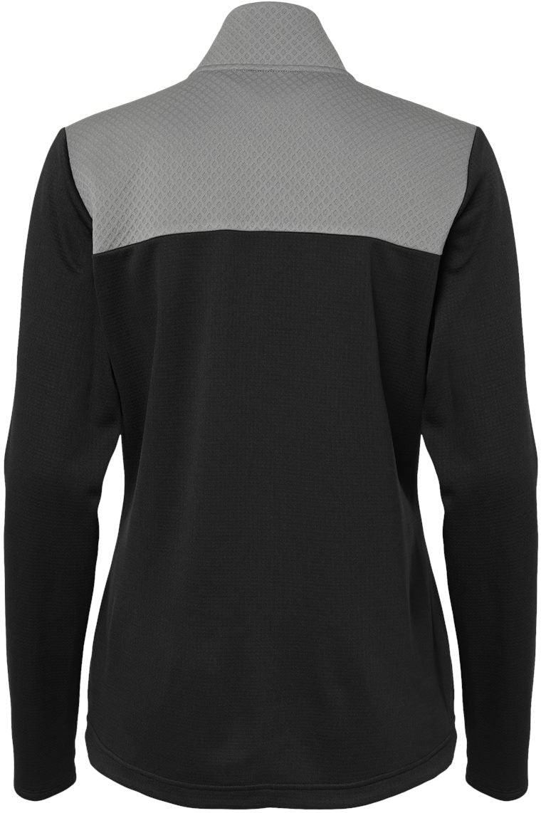 no-logo Adidas Ladies Textured Mixed Media Full-Zip Jacket-Outerwear-Adidas-Thread Logic