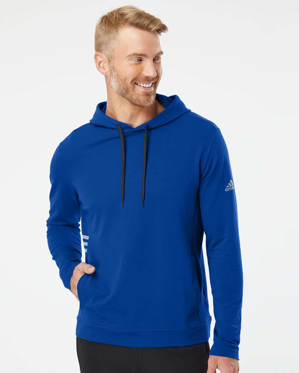 no-logo Adidas Lightweight Hooded Sweatshirt-Men's Layering-Adidas-Thread Logic