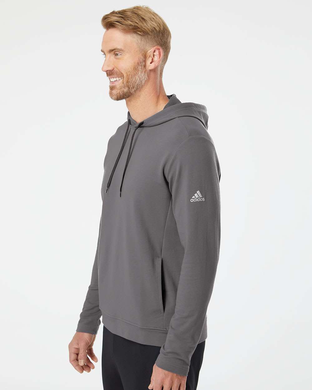 no-logo Adidas Lightweight Hooded Sweatshirt-Men's Layering-Adidas-Thread Logic