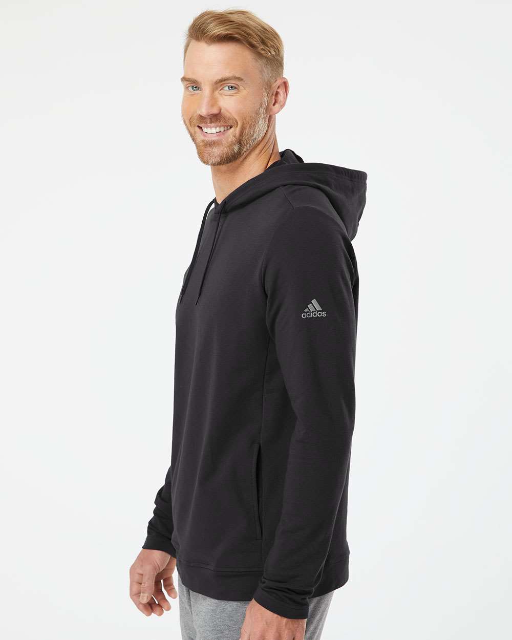 no-logo Adidas Lightweight Hooded Sweatshirt-Men's Layering-Adidas-Thread Logic