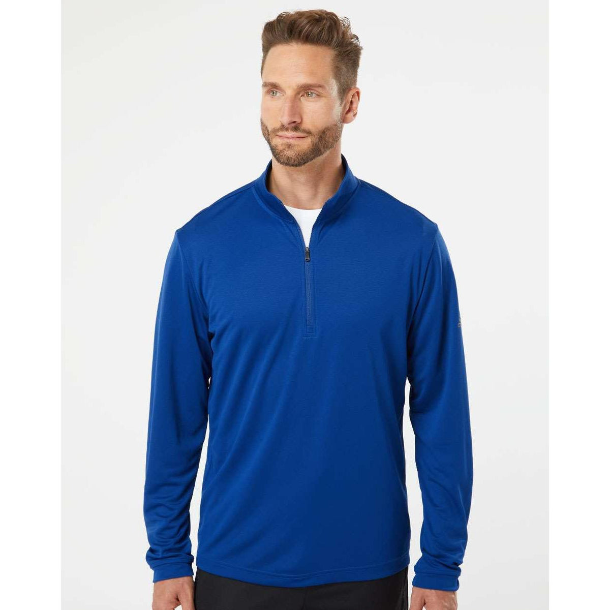 no-logo Adidas Lightweight Quarter-Zip Pullover-Fleece-Adidas-Thread Logic