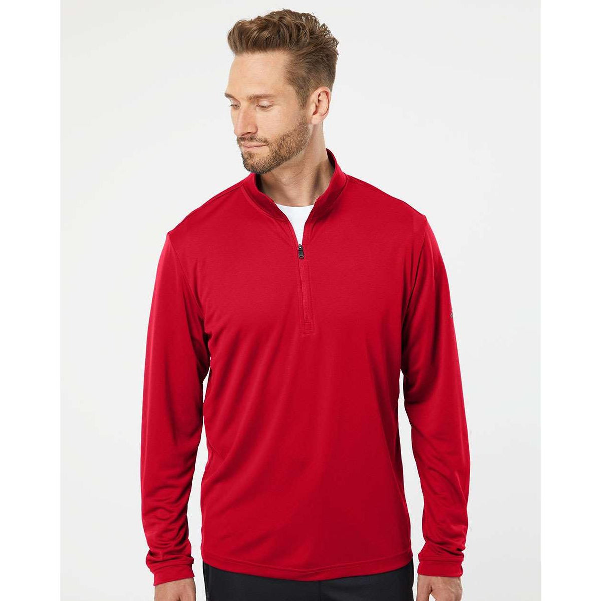 no-logo Adidas Lightweight Quarter-Zip Pullover-Fleece-Adidas-Thread Logic