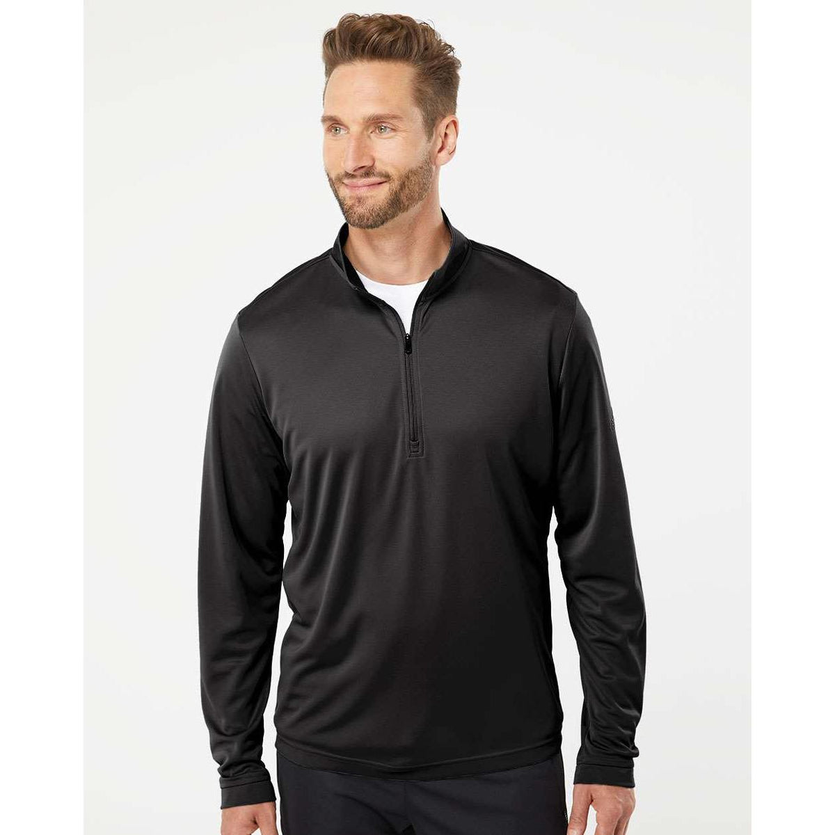 no-logo Adidas Lightweight Quarter-Zip Pullover-Fleece-Adidas-Thread Logic
