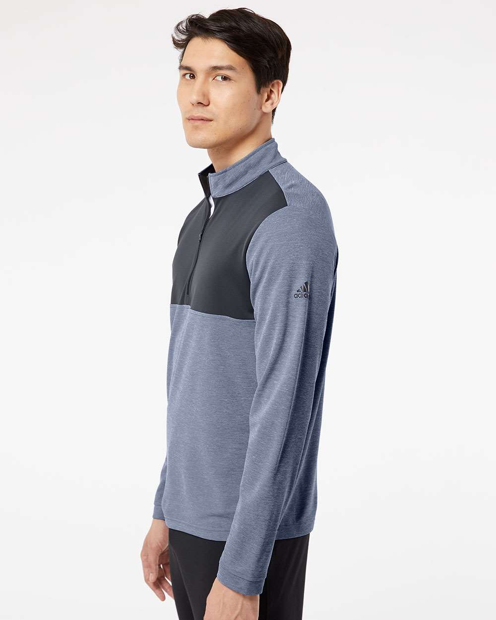 no-logo Adidas Lightweight QuarterZip Pullover-Men's Layering-Adidas-Thread Logic