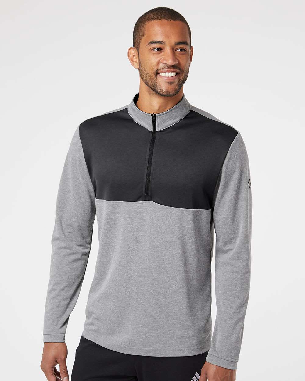 no-logo Adidas Lightweight QuarterZip Pullover-Men's Layering-Adidas-Thread Logic