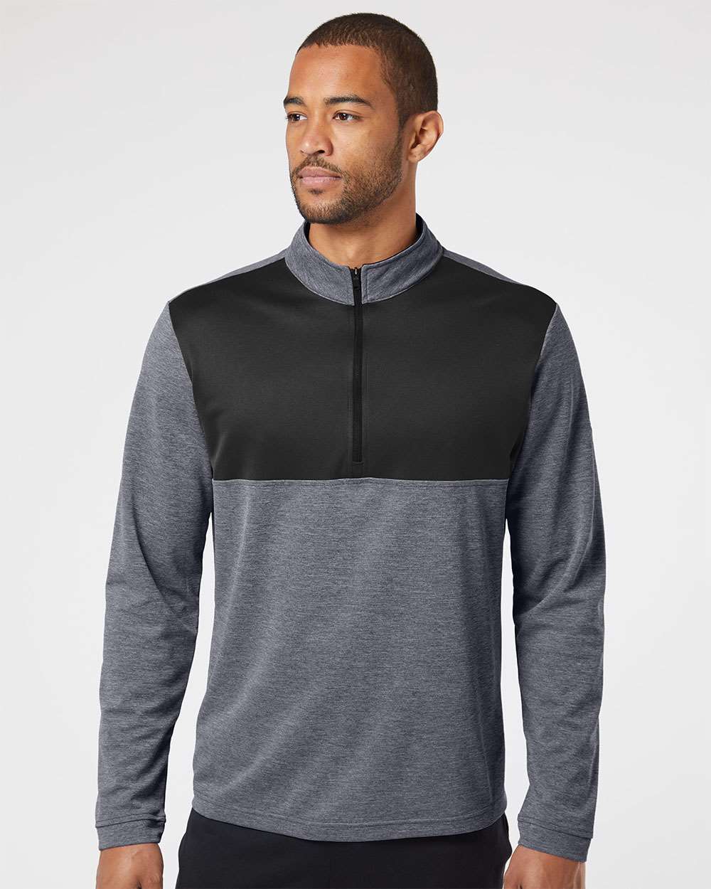 no-logo Adidas Lightweight QuarterZip Pullover-Men's Layering-Adidas-Thread Logic