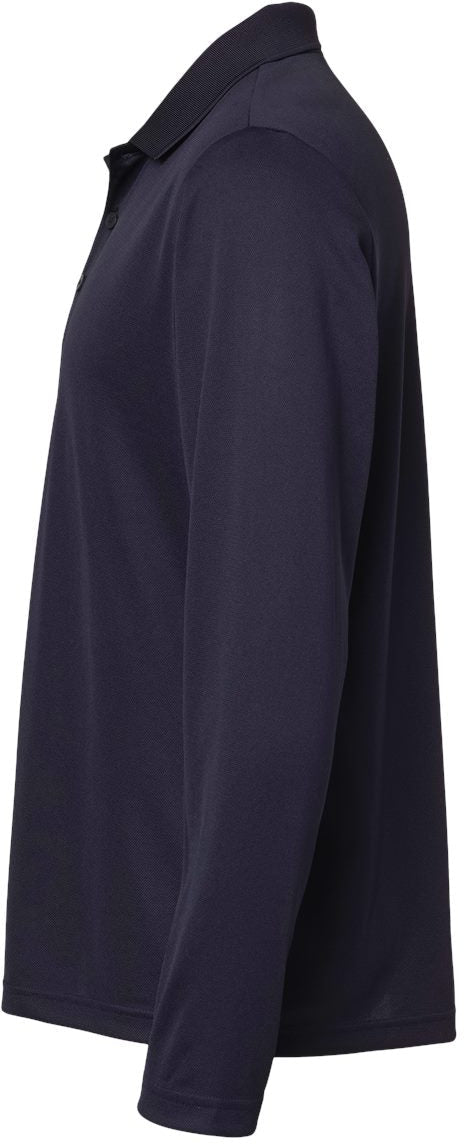 no-logo Adidas Long Sleeve Polo Shirt -Men's Polos-Adidas-Navy/White-4XL-Thread Logic