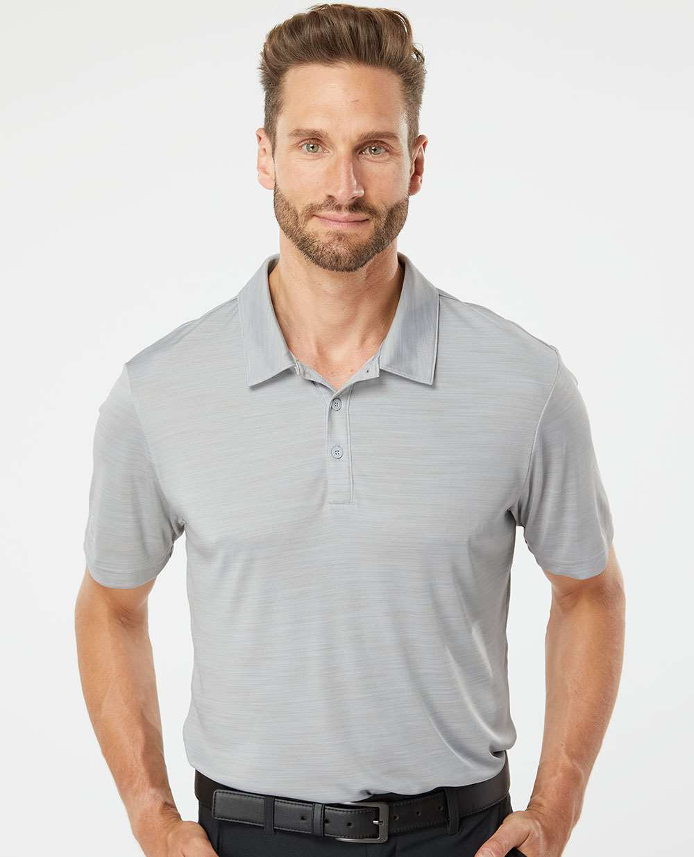 no-logo Adidas Mélange Polo-Men's Polos-Adidas-Thread Logic