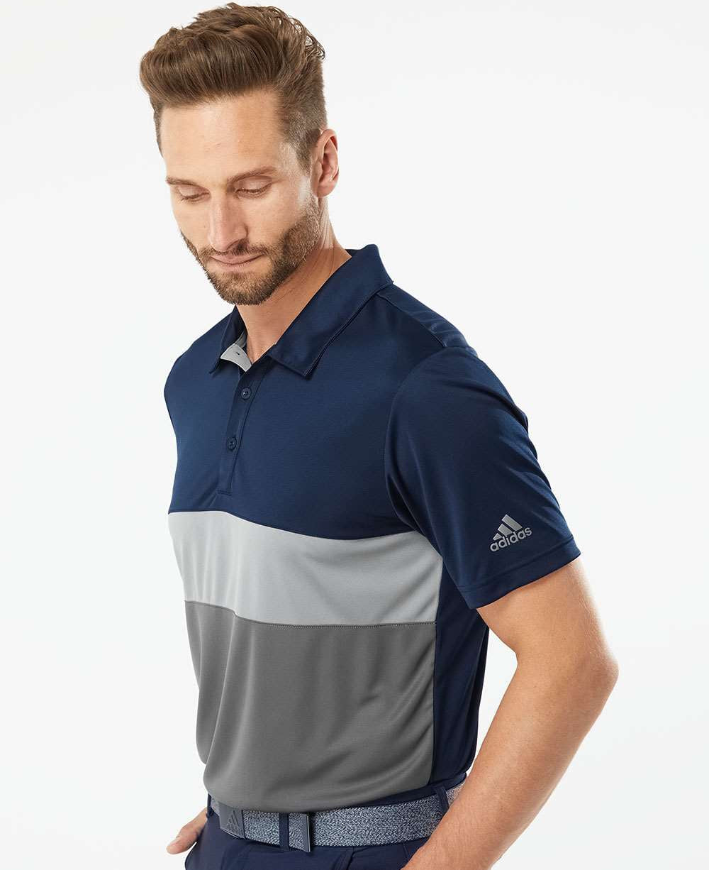 no-logo Adidas Merch Block Polo-Men's Polos-Adidas-Thread Logic