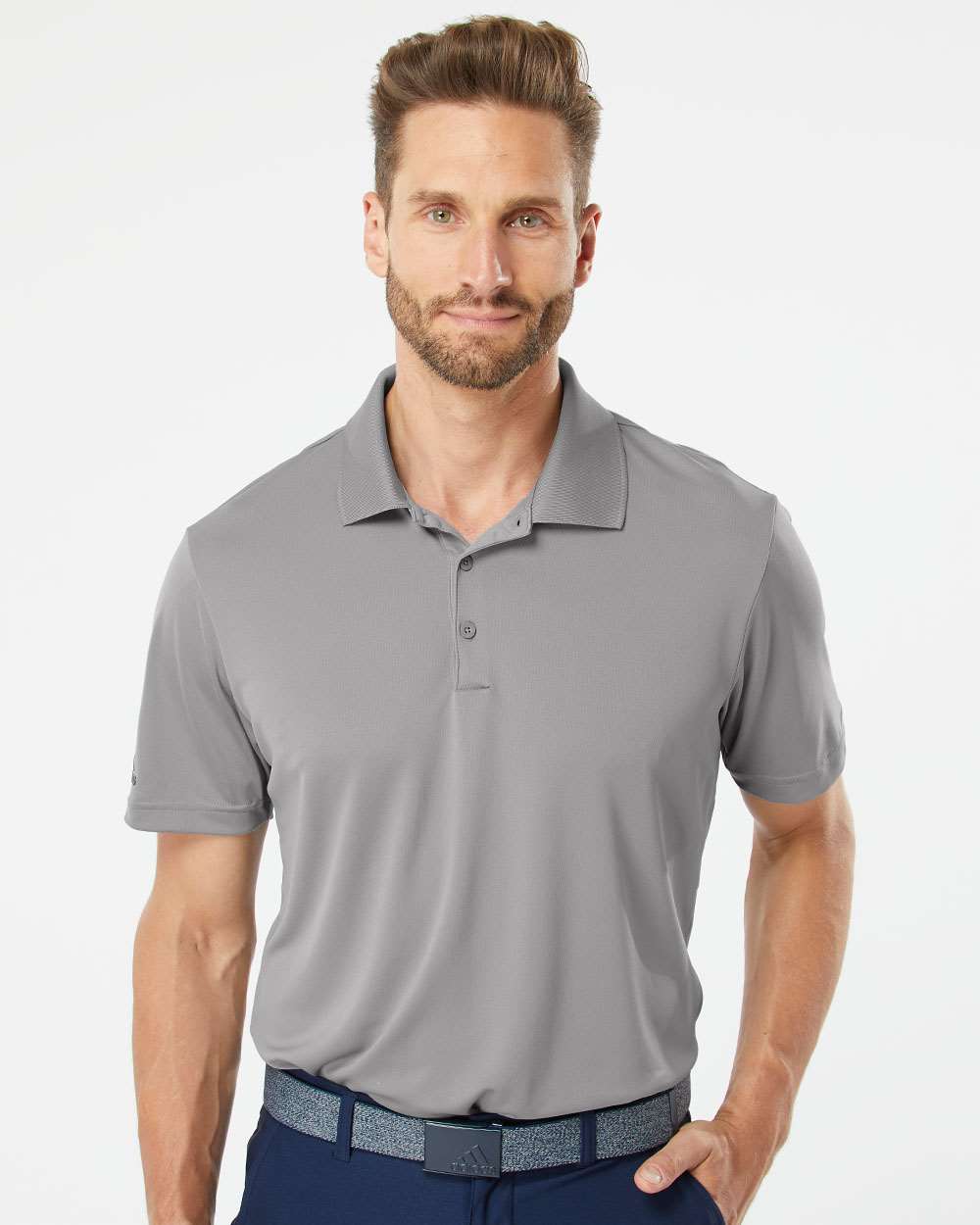 no-logo Adidas Performance Polo-Men's Polos-Adidas-Thread Logic