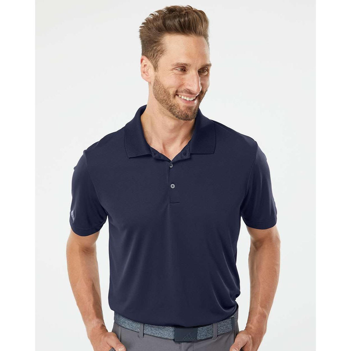 no-logo Adidas Performance Polo-Men's Polos-Adidas-Thread Logic