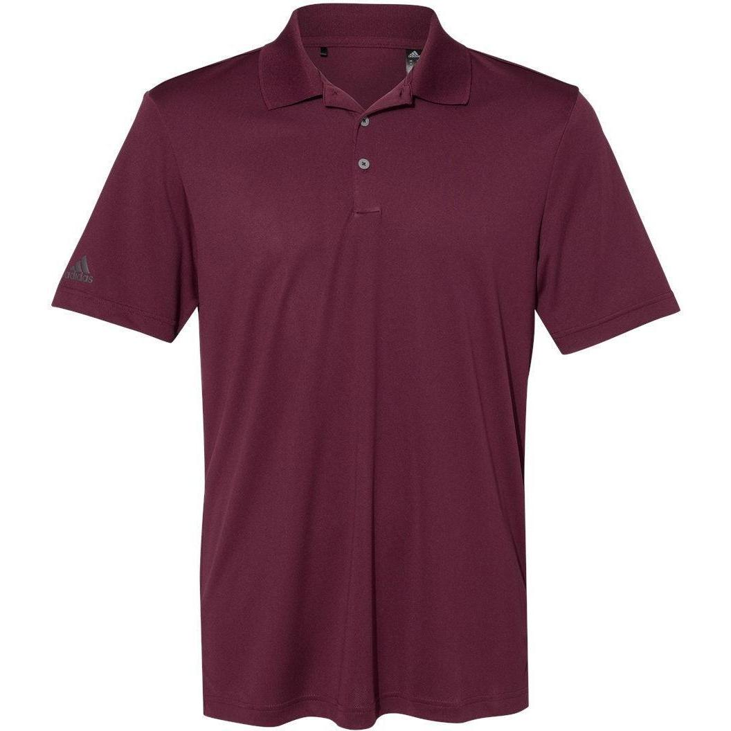 no-logo Adidas Performance Polo-Men's Polos-Adidas-Maroon-S-Thread Logic