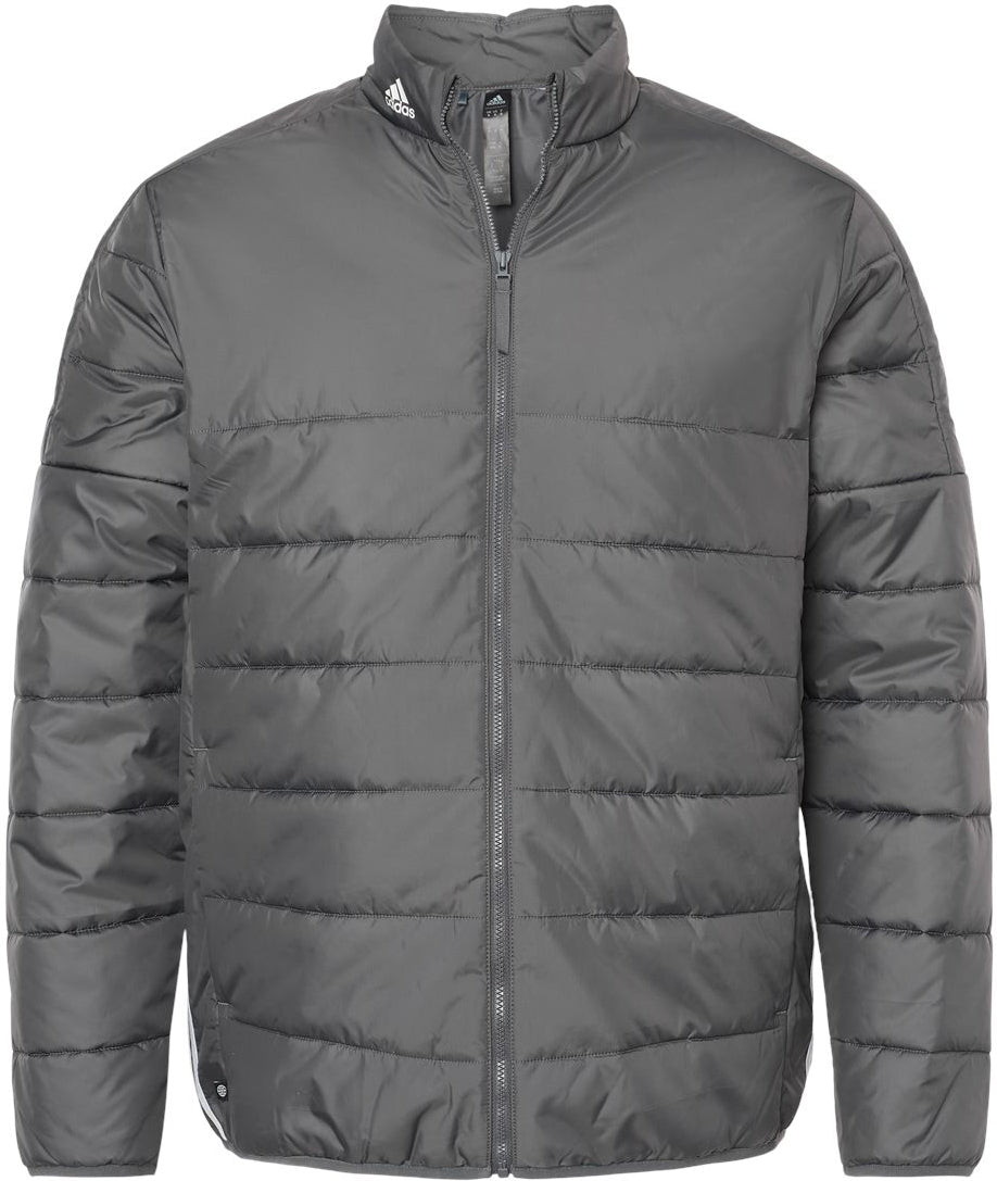 Adidas Puffer Jacket-Apparel-Adidas-Grey Five-S-Thread Logic