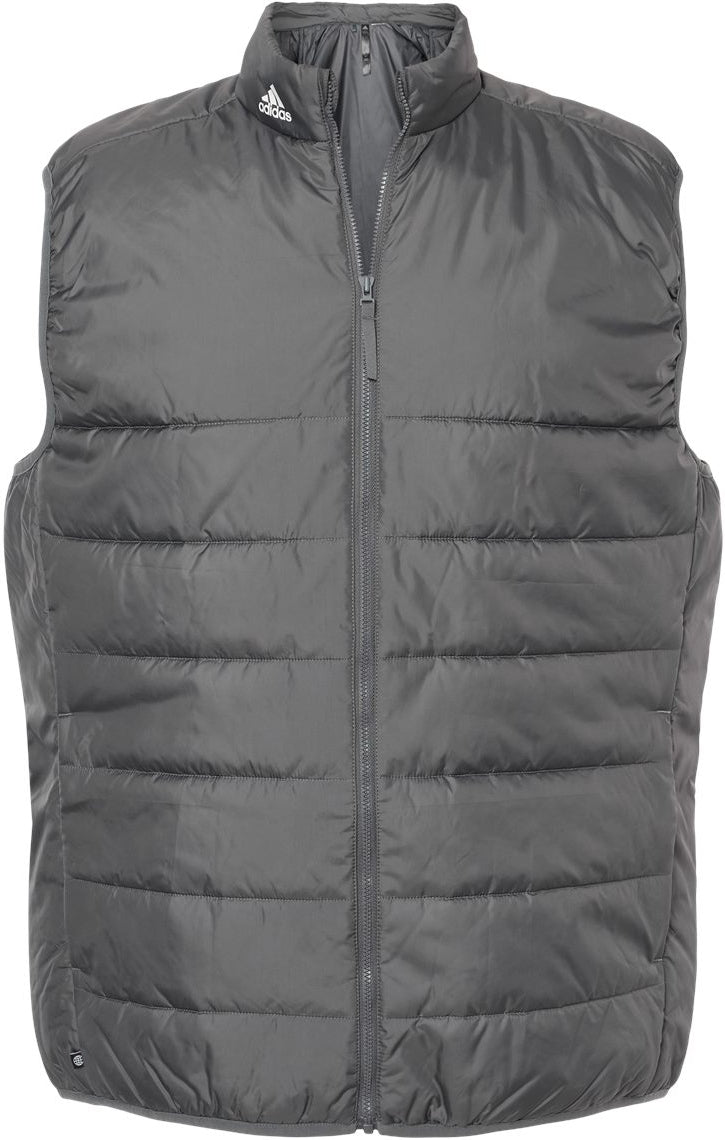 Adidas Puffer Vest-Apparel-Adidas-Grey Five-S-Thread Logic