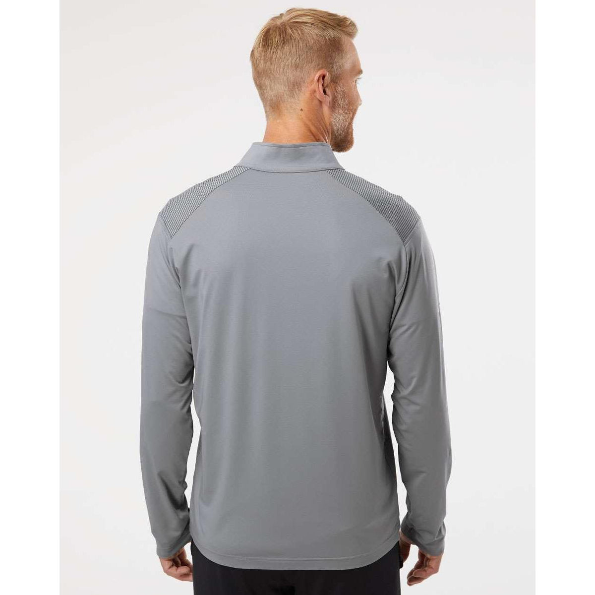 no-logo Adidas Shoulder Stripe Quarter-Zip Pullover-Athletics-Adidas-Thread Logic