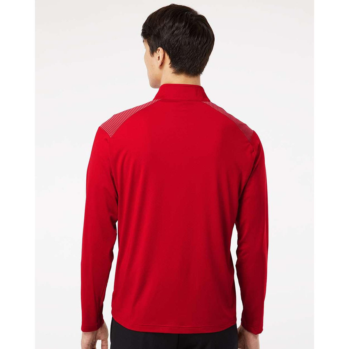 no-logo Adidas Shoulder Stripe Quarter-Zip Pullover-Athletics-Adidas-Thread Logic
