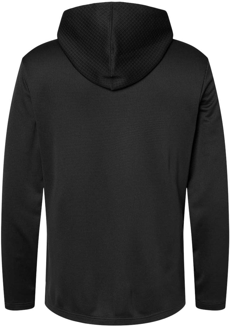 no-logo Adidas Textured Mixed Media Hooded Sweatshirt-Fleece-Adidas-Thread Logic