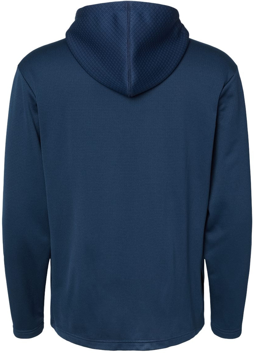 no-logo Adidas Textured Mixed Media Hooded Sweatshirt-Fleece-Adidas-Thread Logic