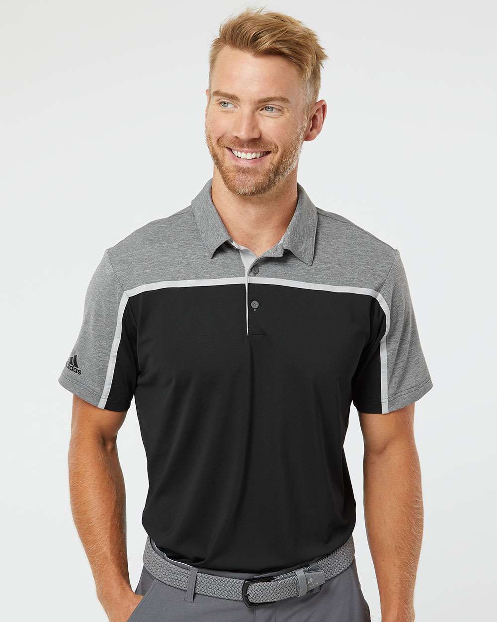 no-logo Adidas Ultimate Colorblock Polo-Sport Shirts-Adidas-Thread Logic